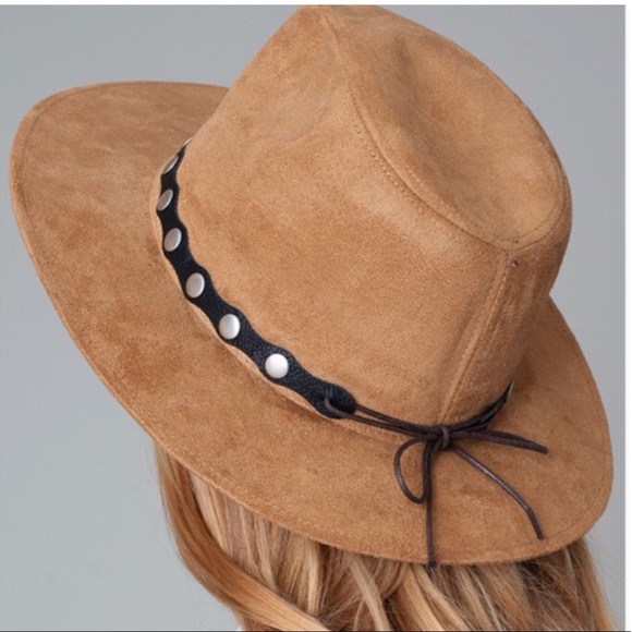 ABERDEEN- Vegan Suede Panama Hat - Picture 2 of 4